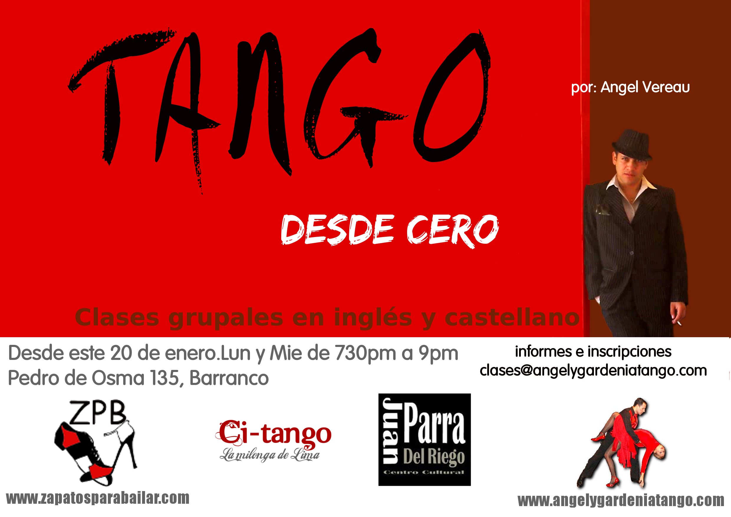 Tango desde cero – desde este 20 de enero en Barranco